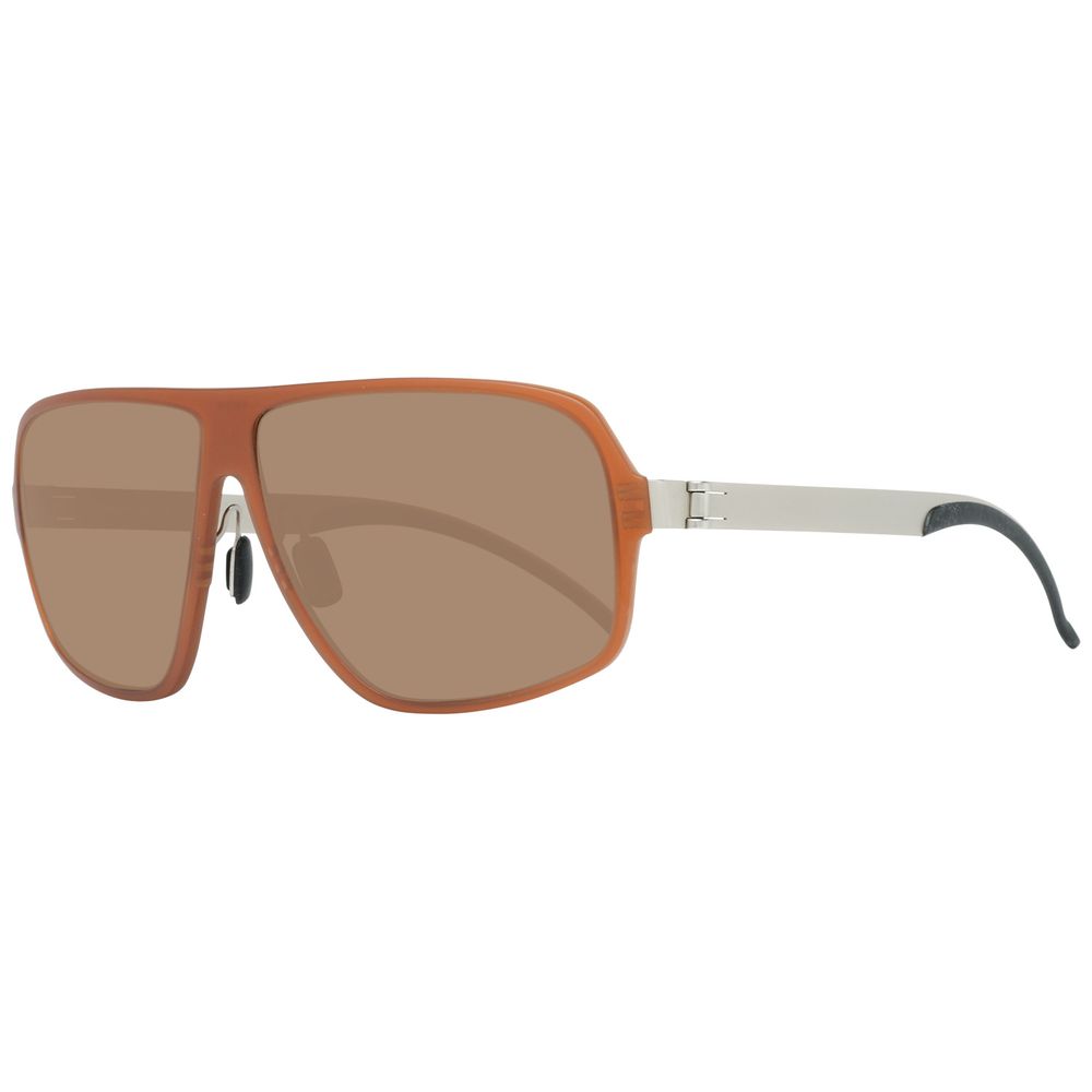 Braune Metall-Sonnenbrille
