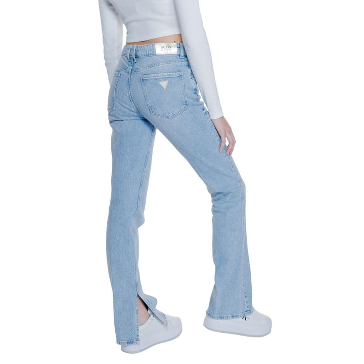 Hellblaue Baumwoll-Mom-Jeans