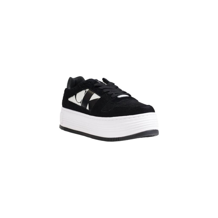 Schwarzer Leder-Sneaker