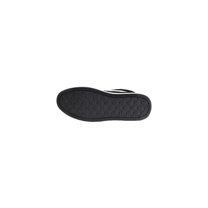 Schwarzer Leder-Sneaker