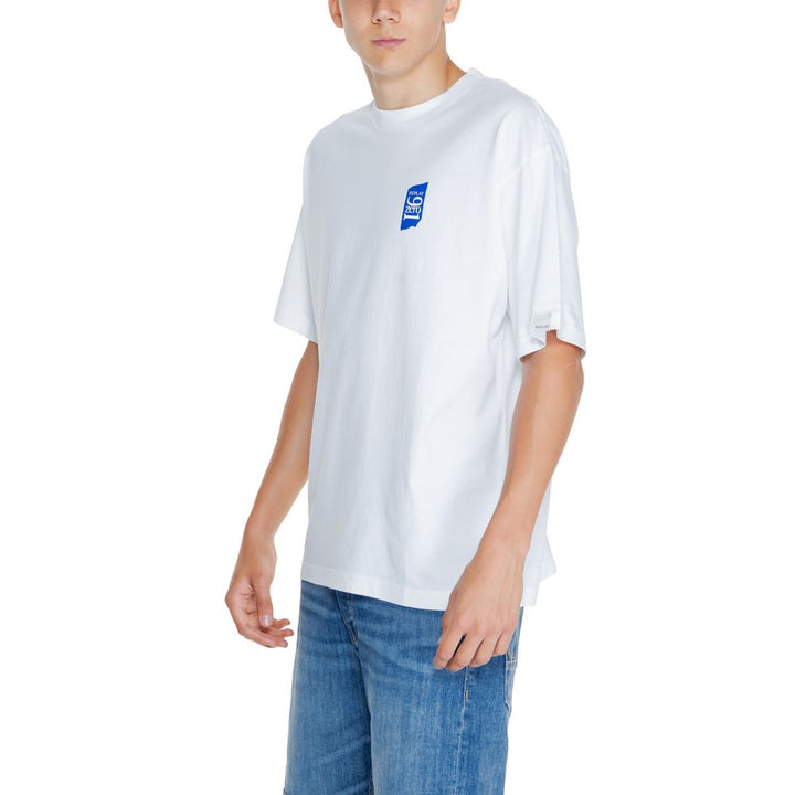 T-Shirt aus weißer Baumwolle