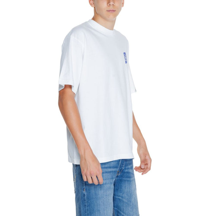 T-Shirt aus weißer Baumwolle