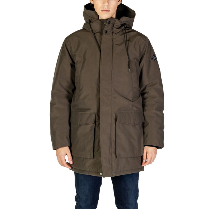 Grüner Polyamid-Parka