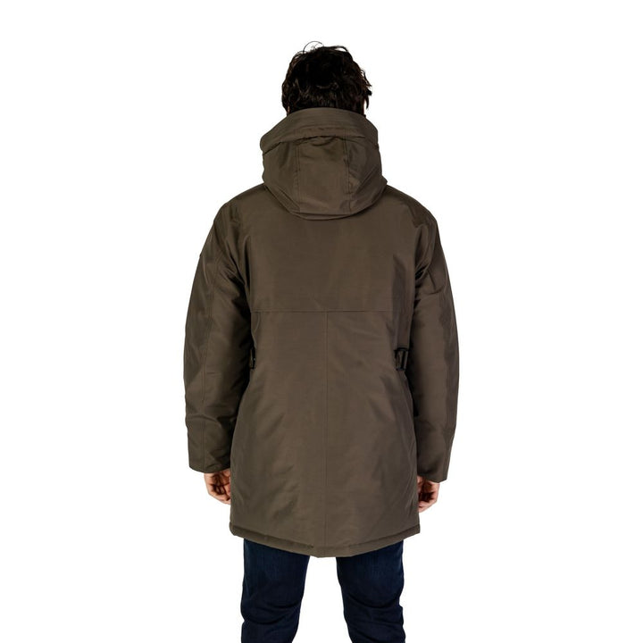 Grüner Polyamid-Parka