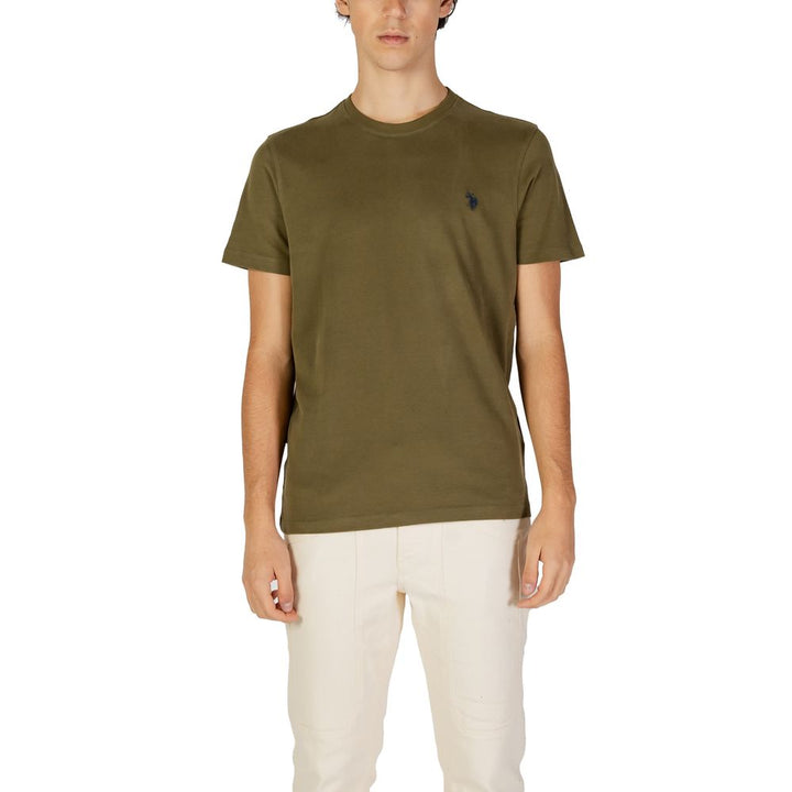 T-Shirt aus grüner Baumwolle