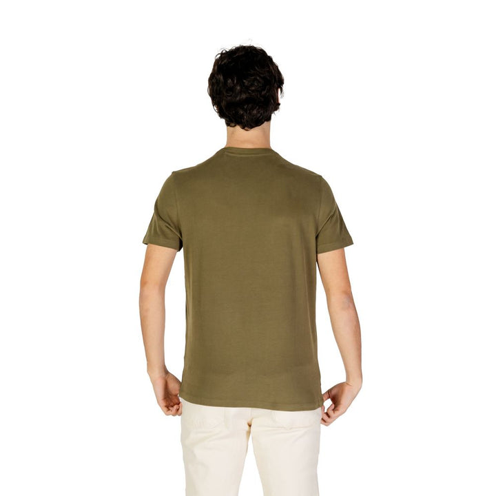 T-Shirt aus grüner Baumwolle