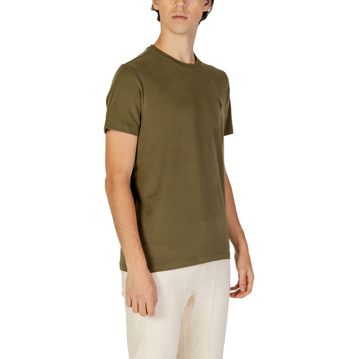 T-Shirt aus grüner Baumwolle