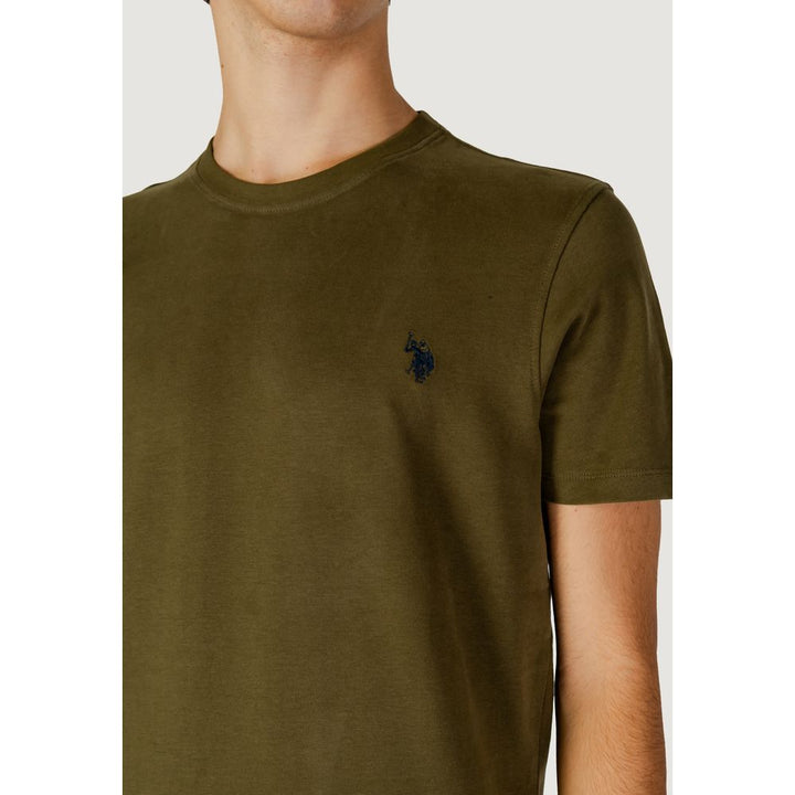 T-Shirt aus grüner Baumwolle