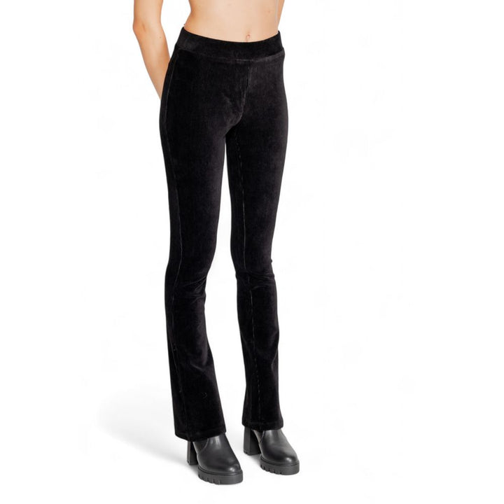 Schwarze Baumwoll-Leggings