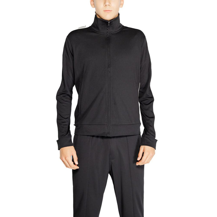 Schwarzes Sweatshirt aus recyceltem Polyester