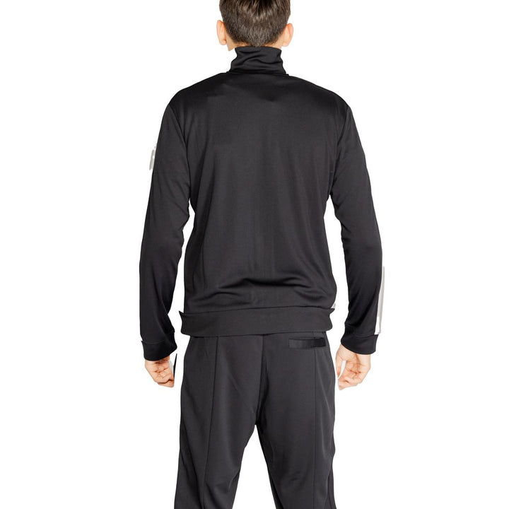Schwarzes Sweatshirt aus recyceltem Polyester