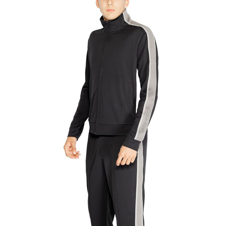 Schwarzes Sweatshirt aus recyceltem Polyester