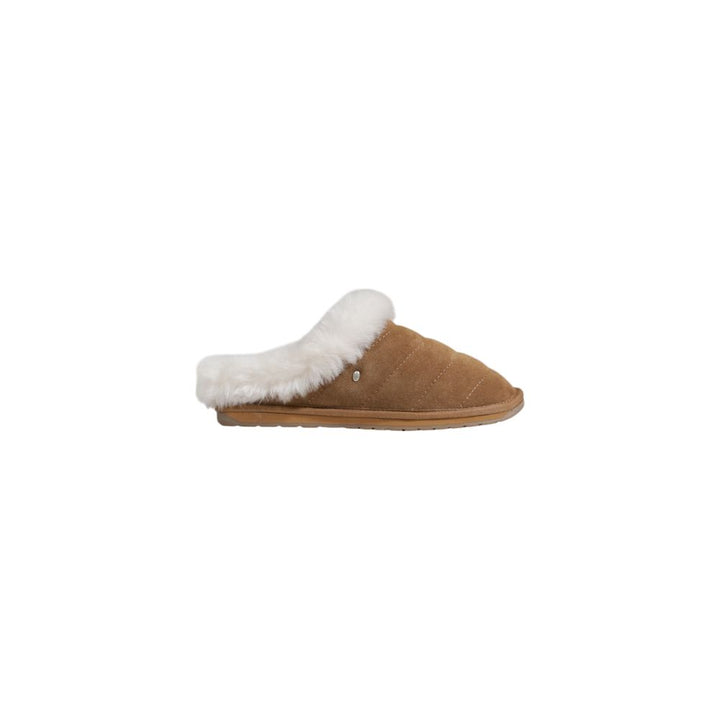 Brauner Wildleder-Pantoffel