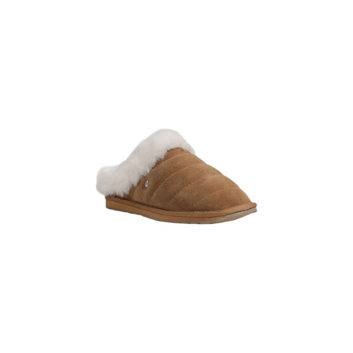 Brauner Wildleder-Pantoffel