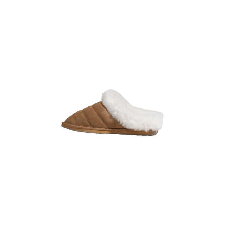 Brauner Wildleder-Pantoffel