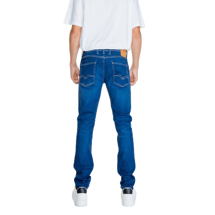 Blaue Baumwoll-Jeans mit Relaxed Fit