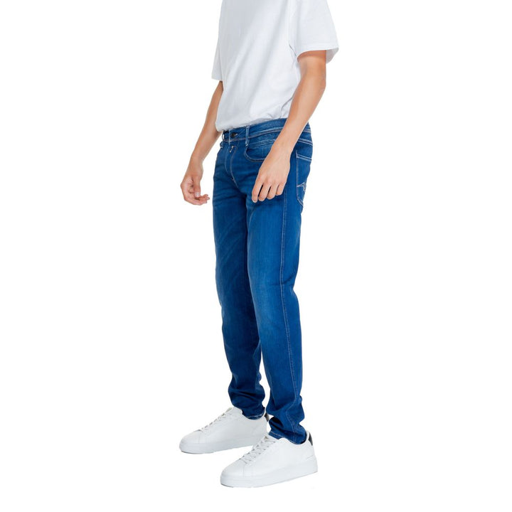 Blaue Baumwoll-Jeans mit Relaxed Fit