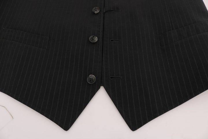 Elegant striped grey vest