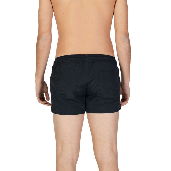 Schwarze Badeshorts aus Polyester