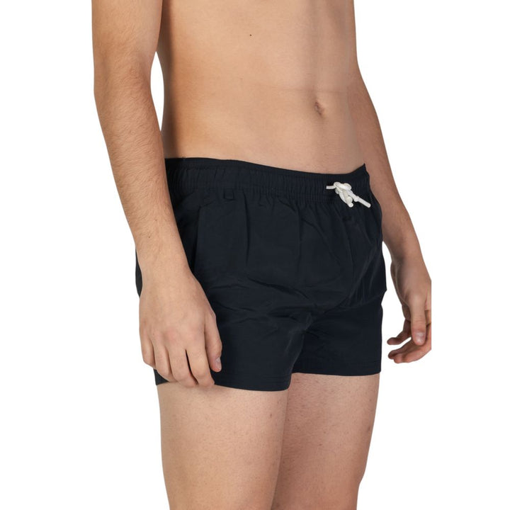 Schwarze Badeshorts aus Polyester