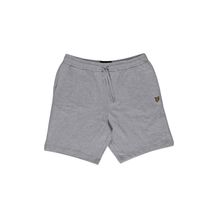 Graue Baumwoll-Bermuda-Shorts
