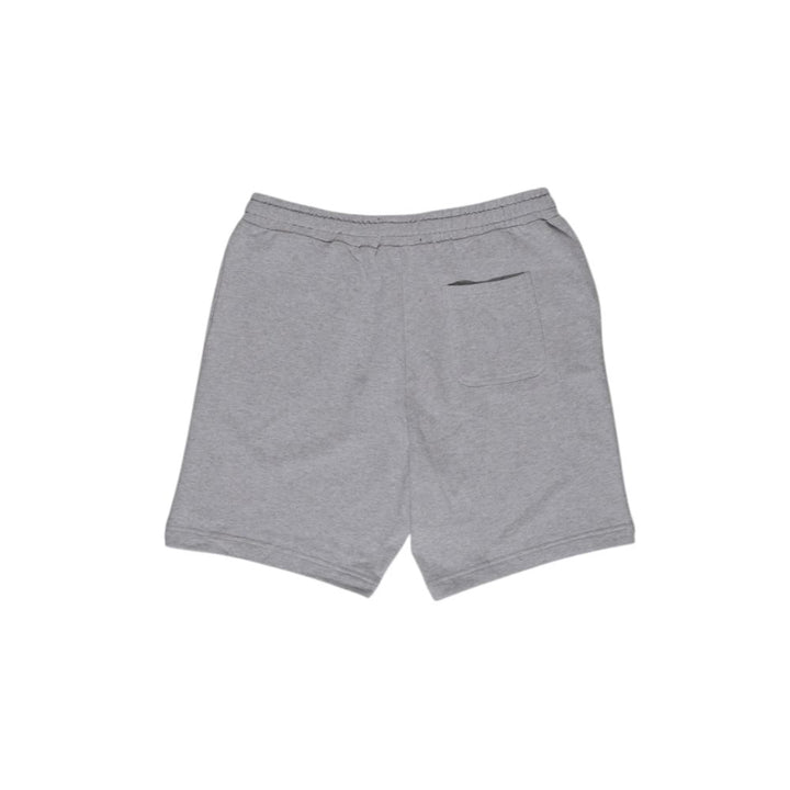 Graue Baumwoll-Bermuda-Shorts