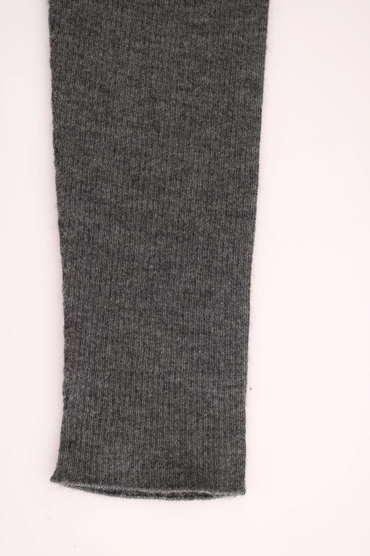 Chic grey cashmere tights with high waist