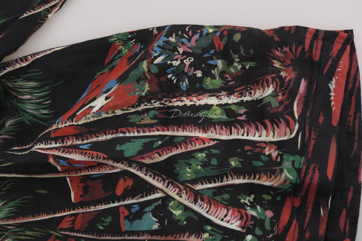 Sicilian Volcano Motif Polo Tee