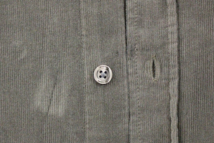 Grünes Freizeithemd aus Baumwolle mit Knopfleiste