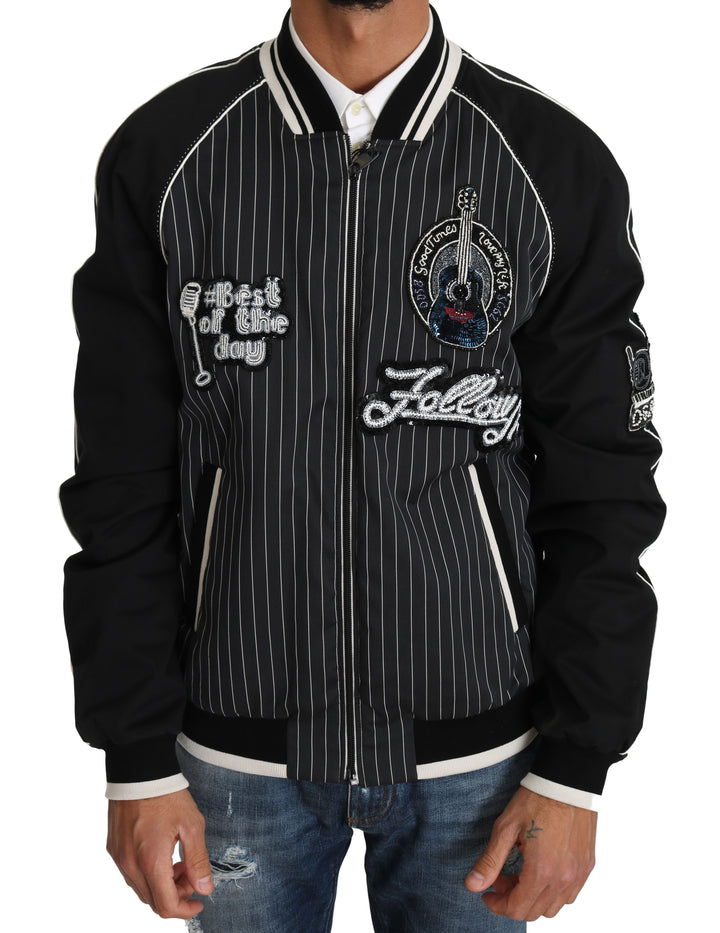 Schwarze DD58 SG62 Paillettenbesetzte Perlenjacke