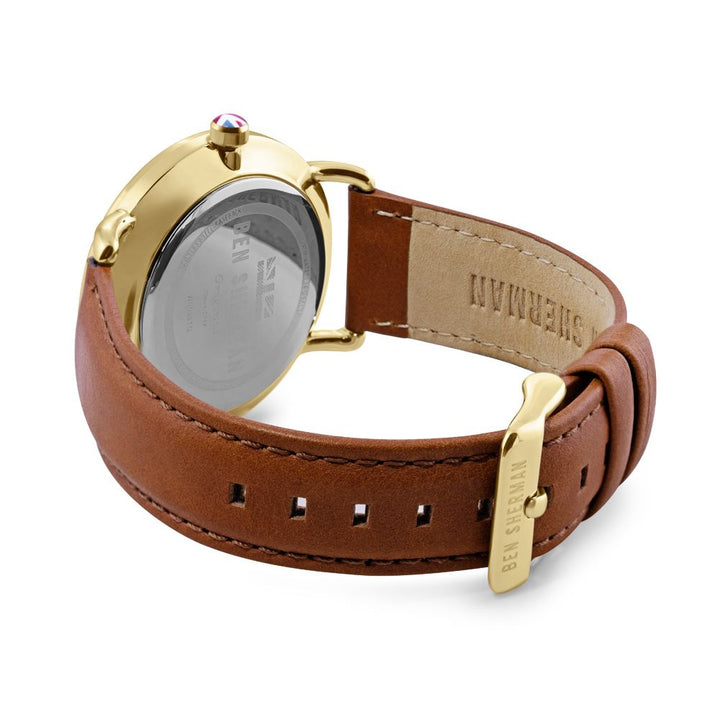 Braune Lederuhr