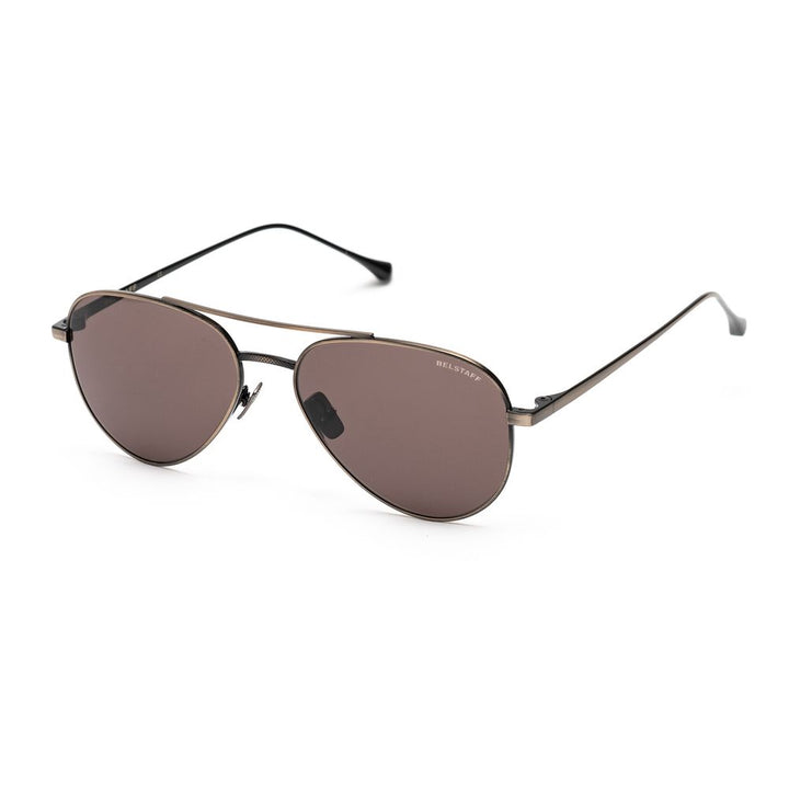 Braune Edelstahl-Sonnenbrille
