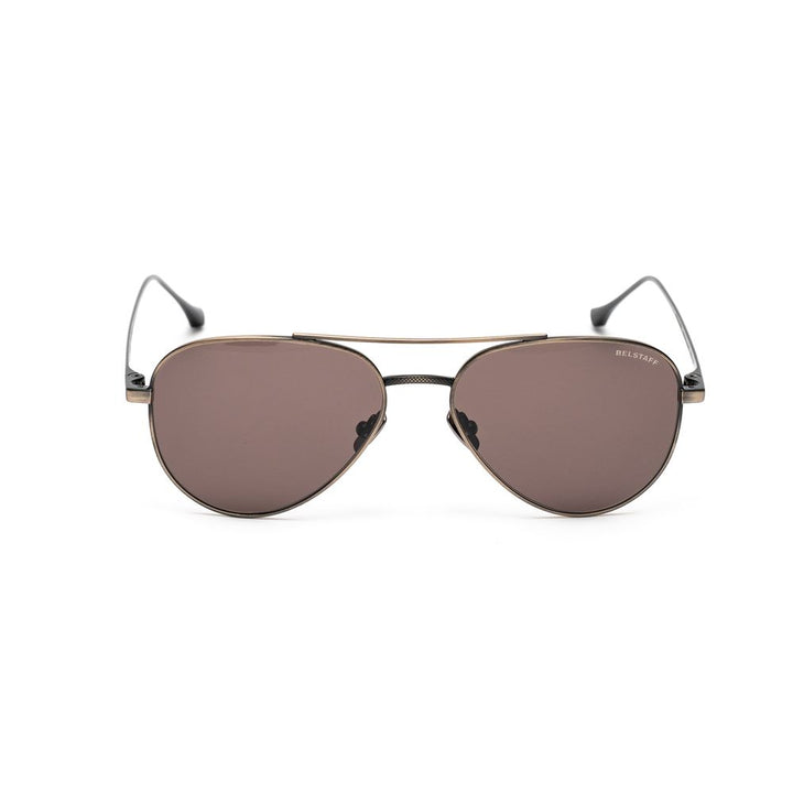 Braune Edelstahl-Sonnenbrille