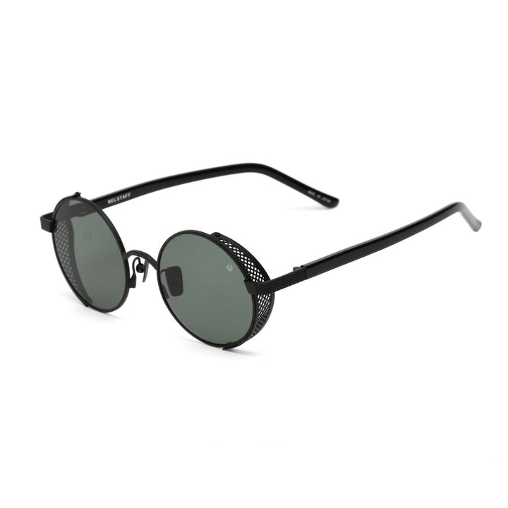 Schwarze Acetat-Sonnenbrille