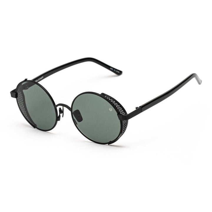 Schwarze Edelstahl-Sonnenbrille