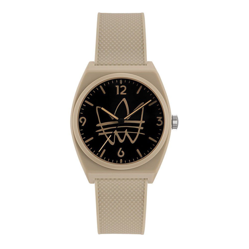 Brown silicone watch