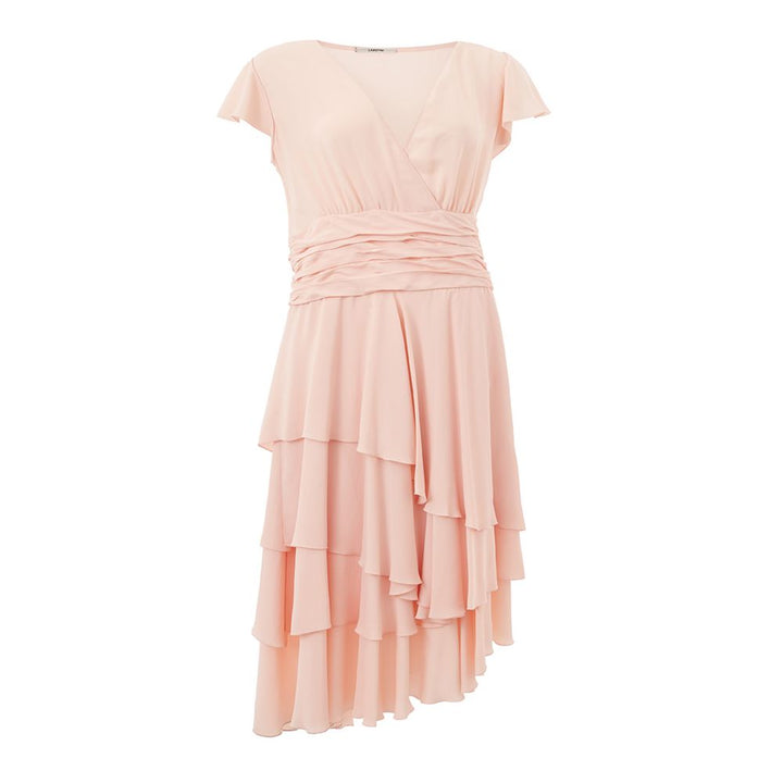 Elegantes Kleid aus rosa Acetat