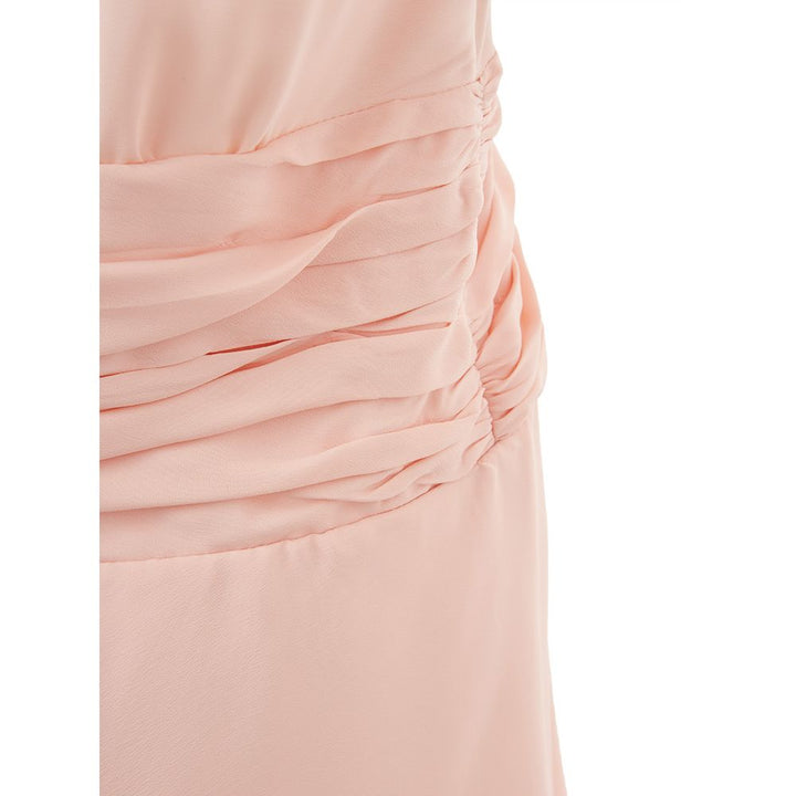 Elegantes Kleid aus rosa Acetat