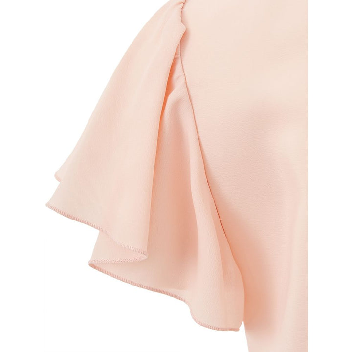 Elegantes Kleid aus rosa Acetat