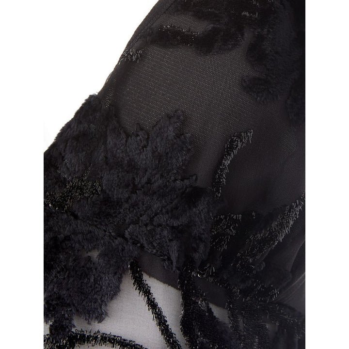 Elegantes Schwarzes Viskosekleid