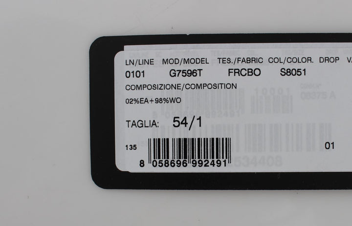 Elegant grey striped wool vest