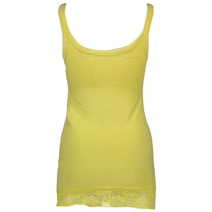 Gelbes Baumwoll-Top für Damen