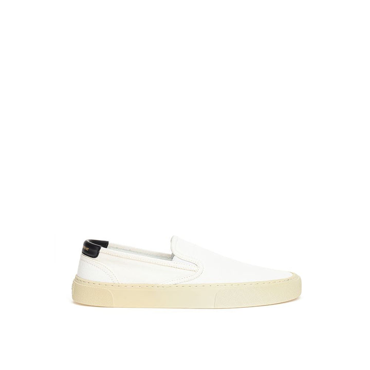Sneaker aus weißer Baumwolle