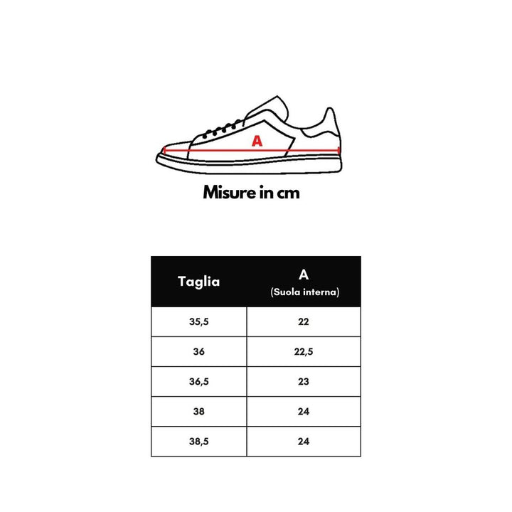 Sneaker aus weißer Baumwolle