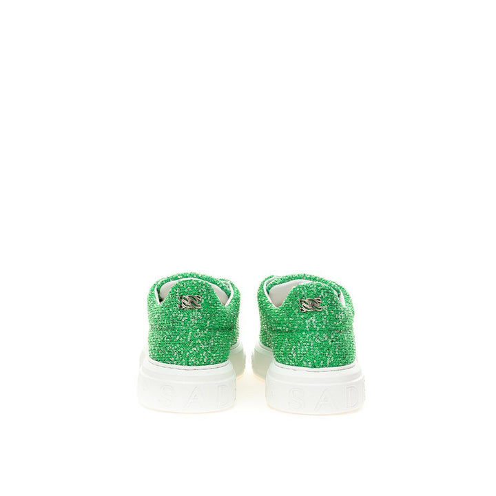 Emerald Elegance leather sneakers