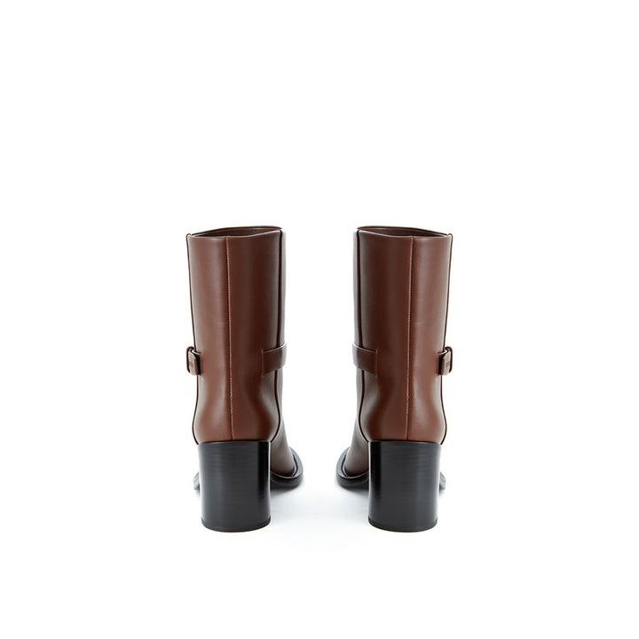 Brauner Lederstiefel