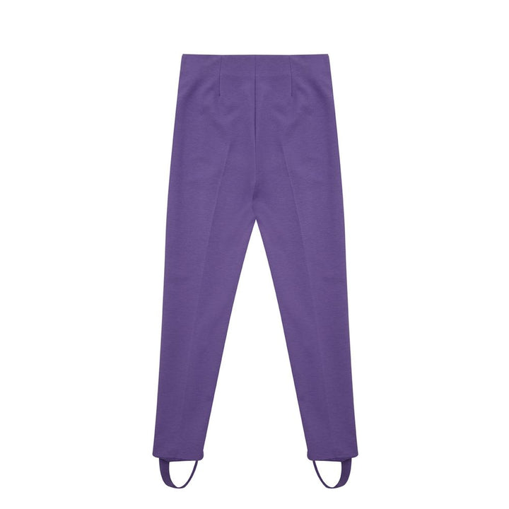 Elegante lila Viskose-Hose