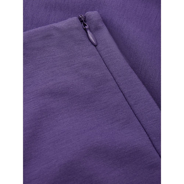 Elegante lila Viskose-Hose