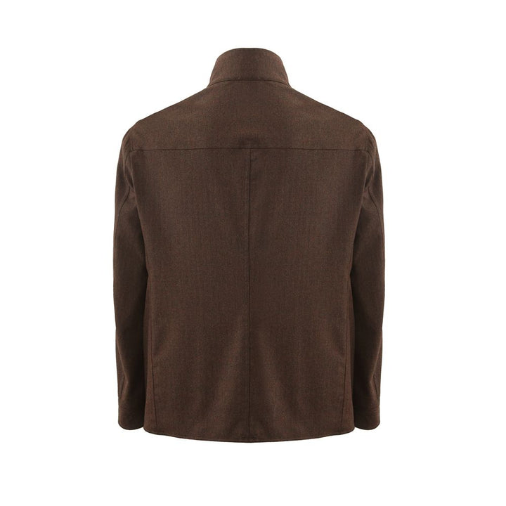 Elegante blaue Jacke aus Wolle für Männer