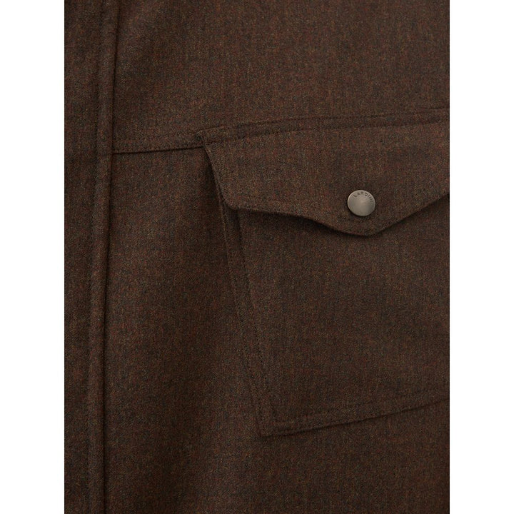 Elegante blaue Jacke aus Wolle für Männer